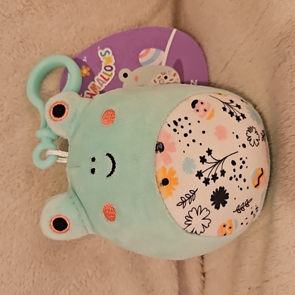 1/$6 or 2/$10 NWT Squishmallow Fritz - Frog Clip-On Keychain Plush (3.5 in.) - Picture 2 of 10